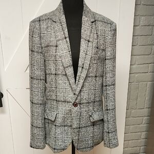 Source Unknown Classic Checkered Blazer